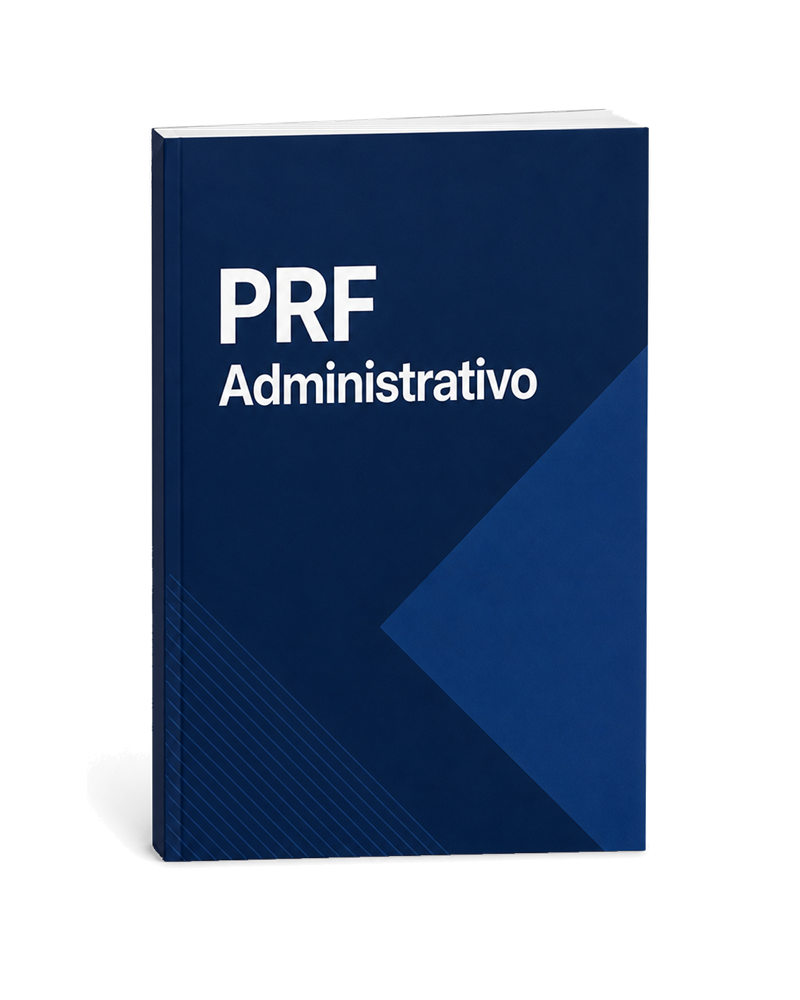 Capa provisória da apostila PRF — Administrativo