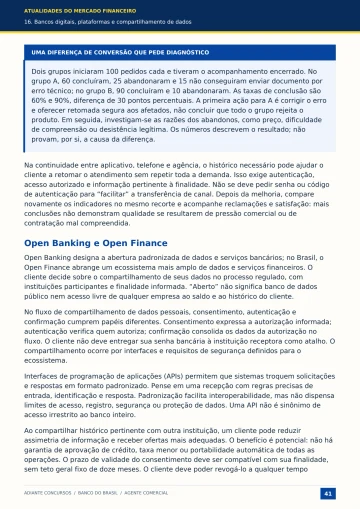 Teoria de Open Banking e Open Finance com exemplo analisado