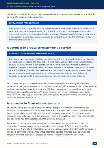 Exemplo de compartilhamento de dados e intermediação financeira